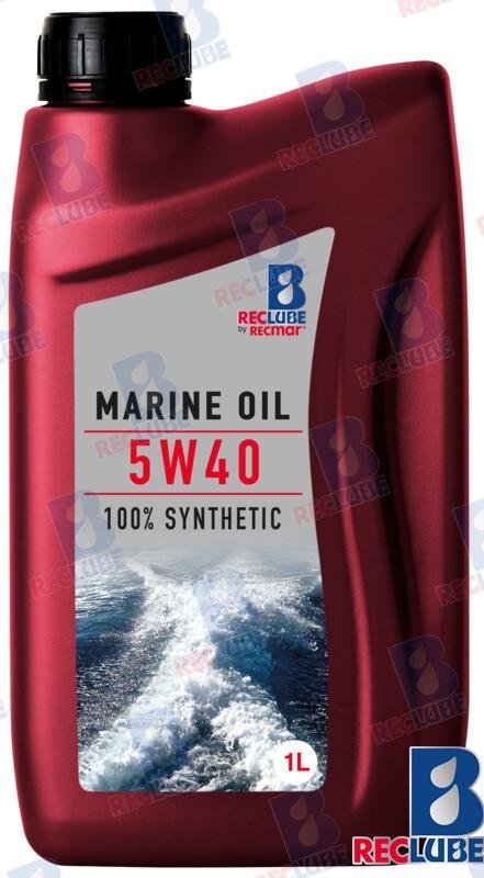 Aceite Marino 5W-40 100% Sintetico 1L X6